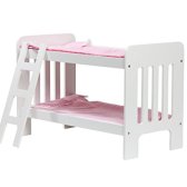 (양키스)Cinderella USA Doll Bunk Bed With Ladder And Bedding (Assembly required)