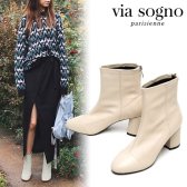 비아소뇨 양가죽스판 ankle boots jina VI18090