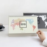 2019 wws 탁상용 캘린더 세계지도