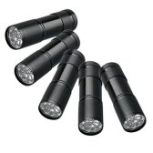 5 UV Ultra Violet Blacklight 9 LED Flashlight Torch Light Outdoors