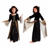 어린이 할로윈 파티 의상 코스튬 거미줄 마녀 드레스