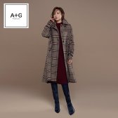 A+G 케이프 체크코트 WINTER18