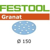 496977  Festool Granat Abrasive 6 in  80 grit  50 pcs