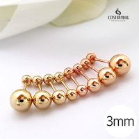 14k귀걸이 골드볼 피어싱 3mm