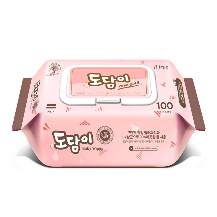 도담이 로즈골드 엠보 캡형 아기물티슈 40g 100매 x 10팩 20팩 30팩