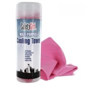 Safety Girl PVA Multi-Purpose Cooling Towel 13 Width x 31 Length Pink