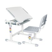 비보 Height Adjustable Childrens Desk and Chair Set Grey