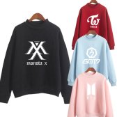 Hoodies Women Kpop BTS Bangtan Autumn Fleece Hooded Sweatshirt Harajuku Winter Hip Hop Letter Printi