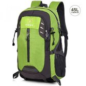 Vbiger Hiking Daypack Outdoor Backpack 45L Water Resistant for Traveling Mountain Climbing Green