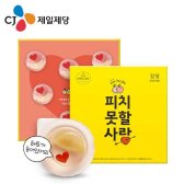 [유통기한 2019년 1월] CJ 쁘띠첼 하트젤리 (복숭아 90g×6개)