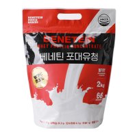 바이오셀 베네틴 포대유청 단백질 보충제 WPC 딸기맛 2kg