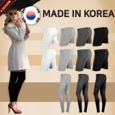 made in korea 사계절 밴딩팬츠 무발 레깅스 스판 속바지 국산 여성 면 3부 5부 9부 타이즈