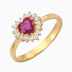 14K 18K 벨라티아라 자수정 반지