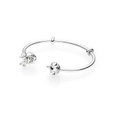 판도라 mickey and minnie open bangle