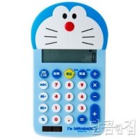 (일본)도라에몽 입체 태양열 계산기(Im DORAEMON)캐릭터 전자계산기 건전지