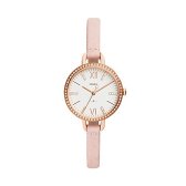 파슬 womens jacqueline quartz stainless steel and leather casual watch col ES3487