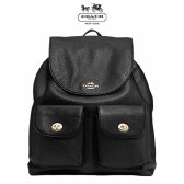 코치 핫바잉 pebbled 가죽 leather 백팩 backpack midnight F37410