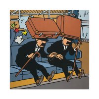 Train 06 - Herge(에르제):Tintin(땡땡,틴틴) / 15 x 15 cm / 비롯 아트프린트 인테리어 그림액자