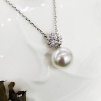 14K, 18K 8mm 해수진주목걸이(아코야진주목걸이) N1047