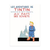 Au Pays des Soviets Original Cover - Herge(에르제):Tintin(땡땡,틴틴) / 50 x 70 cm / 비롯 아트프린트 인테리어 그림액자 복제