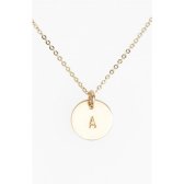 [미국]3916903 14k-Gold Fill Initial Mini Circle Necklace