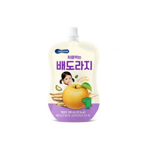 베베쿡 처음먹는 배도라지 플러스 주스 20p  18개  2400ml