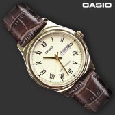 casio 가죽 클래식 손목 시계 카시오 MTPV006GL9B OH00899829K47