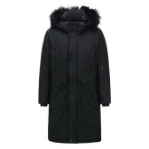 코오롱 Brentwood 라쿤 Fur 트리밍 구스다운 코트 BRCCW18681BKX