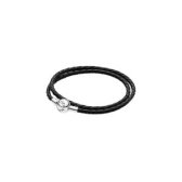 판도라 여성 팔찌 braided doubleleather charm bracelet 590745CBKD3