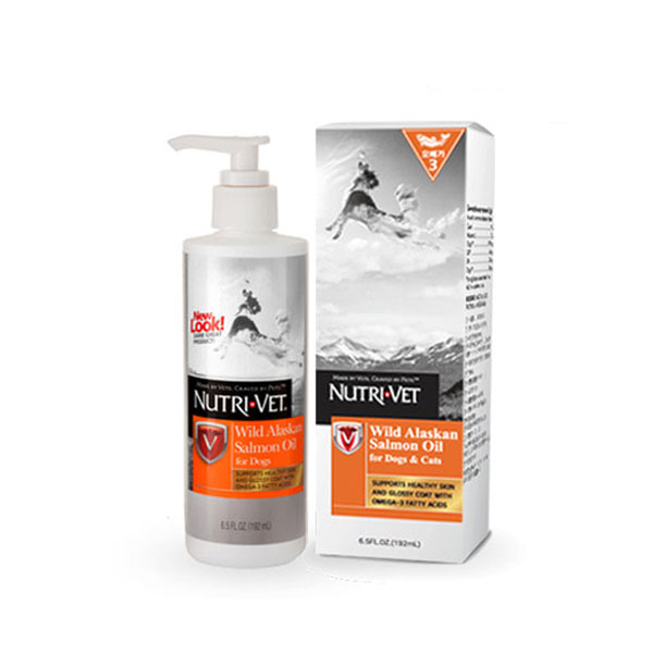 <b>뉴트</b>리벳 오메가3 알래스카 연어오일 192ml 399ml (풍부한EPA&amp;DHA 함유/ 피모건강 및 <b>심혈관</b> 건강 효과)