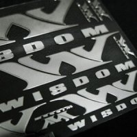 WISDOM 스노우보드 금속 튜닝스티커