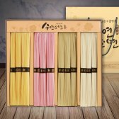 오색 수연 4색 수제면 쫄깃 숙성 소면 선물 세트 600g