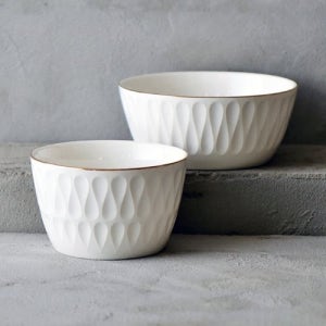 까사드로얄 골드라인 데일리 볼(M/L),밥공기 국그릇 화이트 도자기 골드림 그릇
