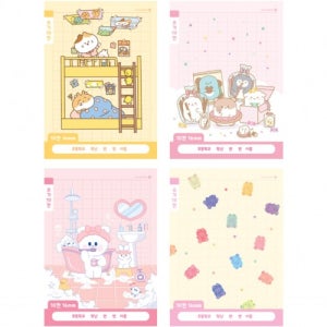 1000 모닝글로리 초등노트 1-2학년 쓰기노트 10칸 186x260mm 낱개 - 여아용 - 초등학생 공책