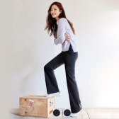 지오다노 여 롱 부츠컷 슬랙스 팬츠 419503