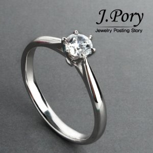 J.PORY 3부다이아몬드 고급스러운링 프로포즈반지_리베아R-D1