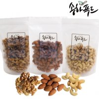 송하푸드 호두 500g + 아몬드 500g + 캐슈넛 500g