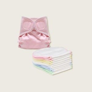 베이비앙 순면 땅콩기저귀 소형10장+포켓식 기저귀커버  1장