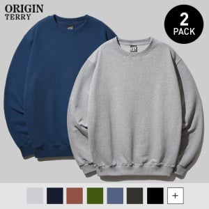 [페플][2PACK] 오리지널 무지 쭈리 맨투맨 OGMT1922