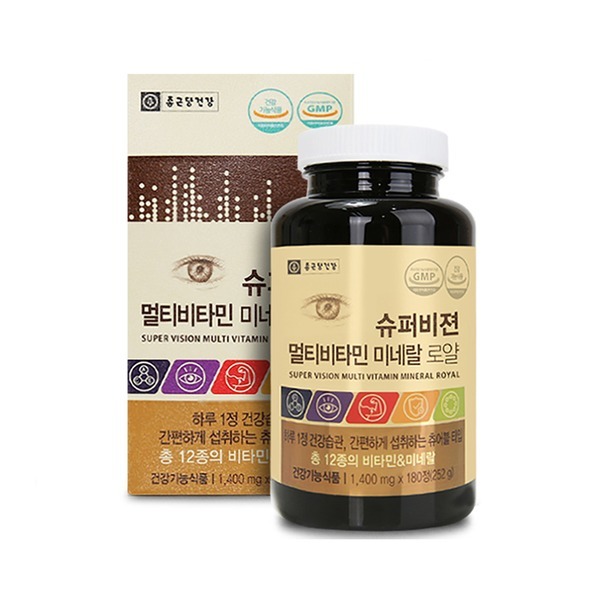 종근당건강 종근당건강 <b>슈퍼비젼</b> 종합비타민 6개월분 멀티 비타민