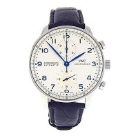 아이더블유씨 남성시계 IWC Mens Portugieser Chronograph Automatic alligator le IW371446