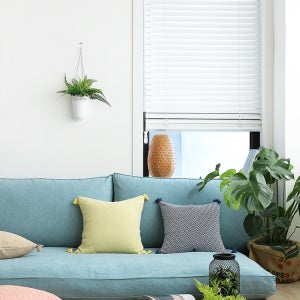 민트 좌식쇼파세트 [솜포함][빅사이즈 거실 목화솜 방석]