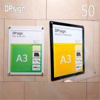 50+ DPsign 인테리어액자 A3 자석 아크릴 게시판 종이꽂이 액자