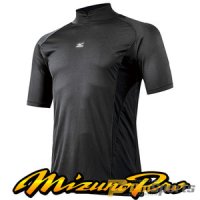 [Mizuno] 미즈노 로고 프로 V컷 반팔 언더셔츠 0209 블랙