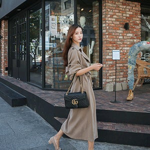 아름다운*맥시롱트렌치
