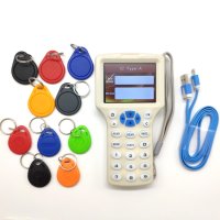 업데이트 버전 RFID 복사기 리더 라이터 복제기 복사 10 주파수 프로그래머  5 125kHz T5577 Keyfobs  5 13.56mhz UID Keyfobs