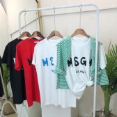 MSGM 밀라노 반팔 티셔츠