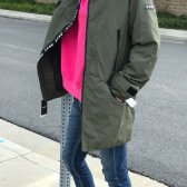 DKNY 남녀공용 야상 바람막이 자켓 올리브