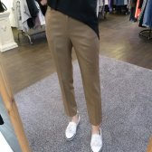 봄신상 9부 뒷밴딩 스판 슬림 일자 슬랙스