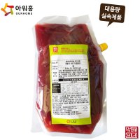 아워홈 먹깨비네 홈 딸기잼 2kg 대용량팩